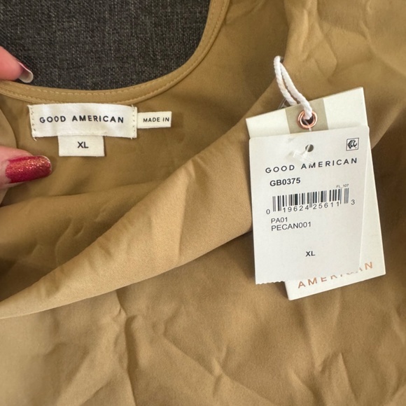 NWT GOOD AMERICAN Scuba Modern Tank Bodysuit - Picture 3 of 3